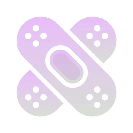 bandage logo gradient design template iconのイラスト素材