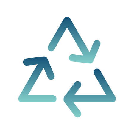 recycle logo gradient design template icon elementのイラスト素材