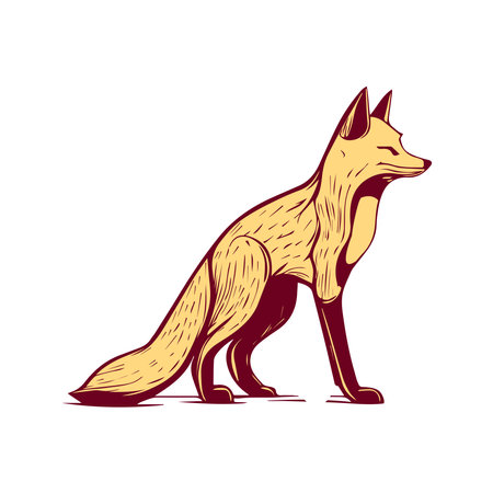The fox is a symbol of intelligence, adaptability, and cunning. A fox logo represents the ability to think on one's feet and outsmart the competition, inspiring those who embody clevernessのイラスト素材