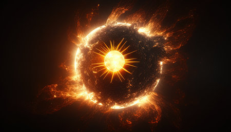 supernova apocalypse digital art illustration, Generative AIの素材