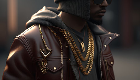 streetwear accessories digital art illustration, Generative AIの素材