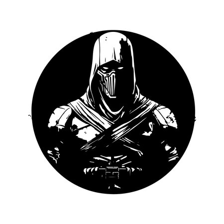 apocalyptic ranger of truth, vintage hand drawn illustrationのイラスト素材