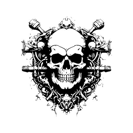magister of malice, vintage hand drawn illustrationのイラスト素材