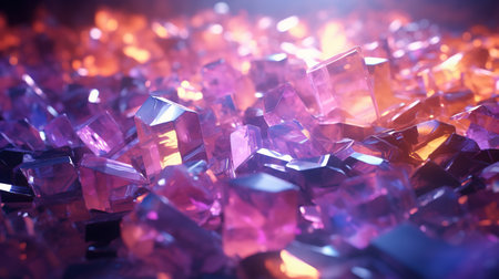 shimmering metallic holograms, digital art illustration, Generative AIの素材