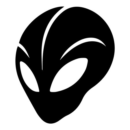 alien iconic logo vector illustration.のイラスト素材