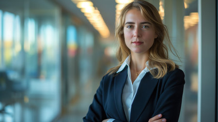 Confidence in Corporate Portrait of a Businesswomanの素材