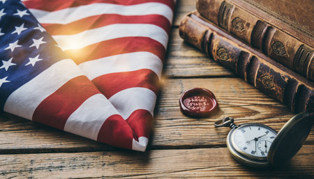 Symbols of American History and Patriotismの素材