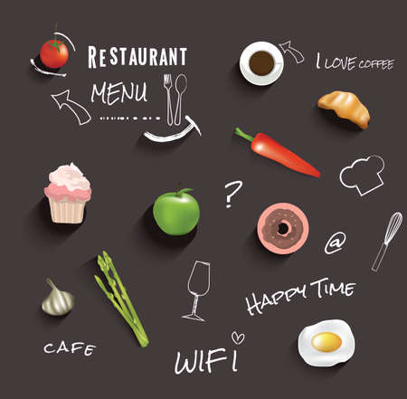 Restaurant menu design.vector illustrationのイラスト素材