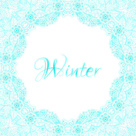 beautiful delicate frame.のイラスト素材