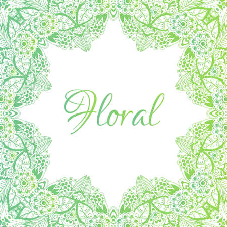 beautiful delicate frame.のイラスト素材