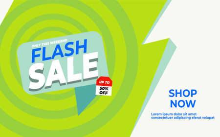 Flash sale discount banner template promotionの写真素材