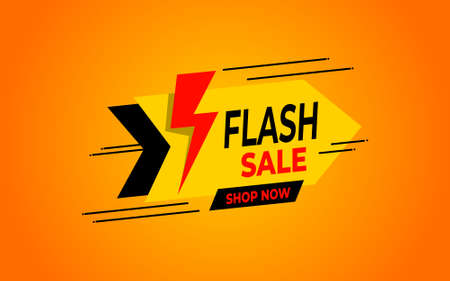 Flash sale discount banner template promotionの写真素材