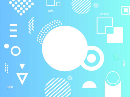 Geometric Background with many Shape and Copy Space Area, Suitable to place on content with that...