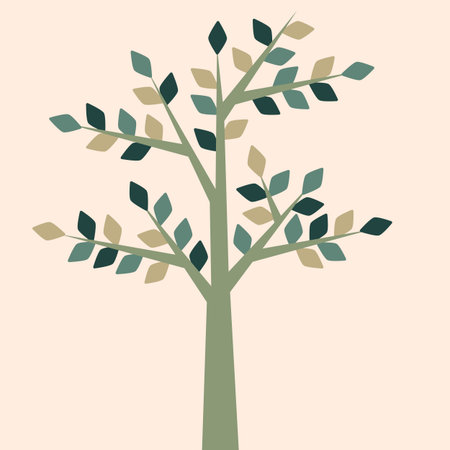 A detailed big tree vector illustration symbolizing growth, nature, and environmental awareness. Perfect for eco projects, green branding, or landscape graphicsのイラスト素材