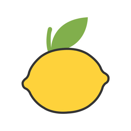 Lemon icon vector isolated on white background for your web and mobile app design, Lemon  conceptのイラスト素材