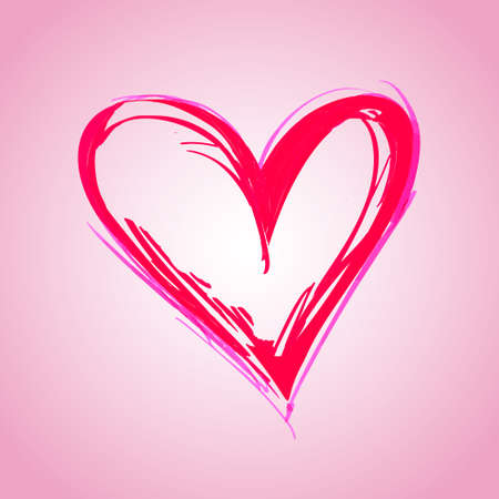 Happy Valentine's day lettering card. Vector illustration. Valentines Heart.のイラスト素材