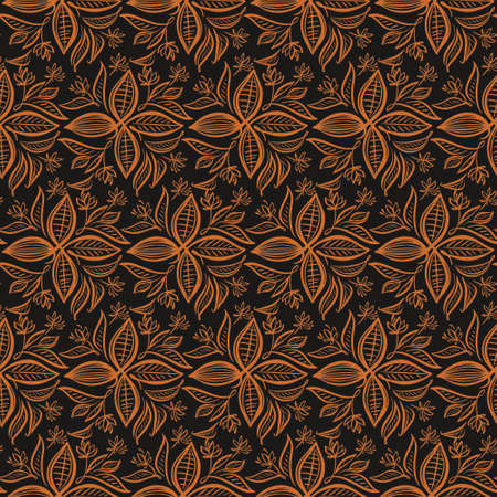 cacao beans seamless pattern.のイラスト素材