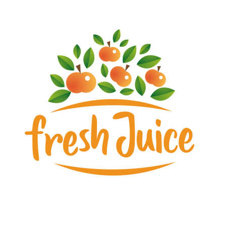 apple tree vector logo.のイラスト素材