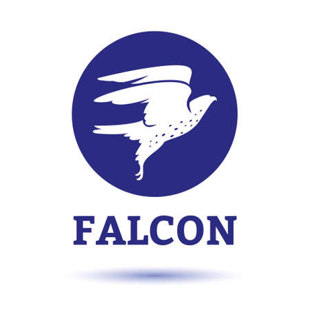 Falcon Eagle Bird Logo Template vector iconのイラスト素材