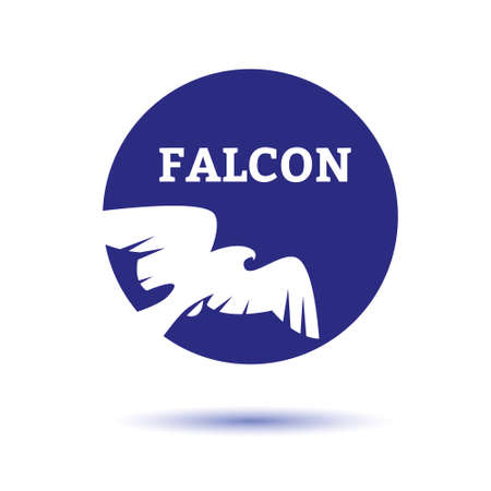 Falcon Eagle Bird Logo Template vector iconのイラスト素材