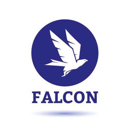 Falcon Eagle Bird Logo Template vector iconのイラスト素材