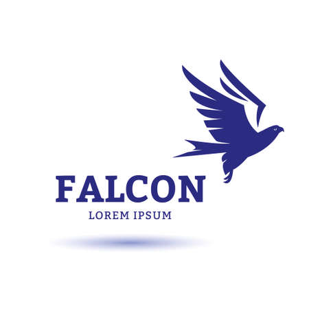 Falcon Eagle Bird Logo Template vector iconのイラスト素材