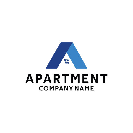 apartment Logo Colorful for real estate business and companyのイラスト素材