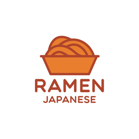 Food Ramen logo Design vector for Japanese restaurantのイラスト素材