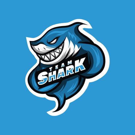 shark logo mascot Design vector graphicのイラスト素材