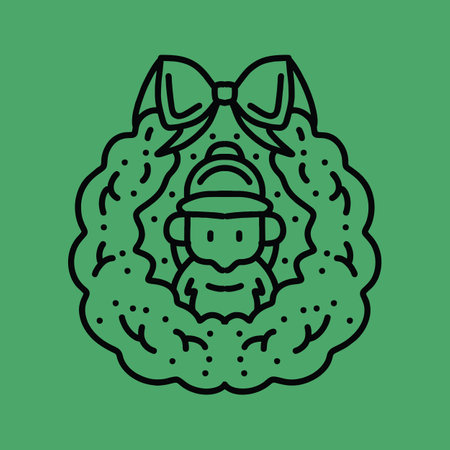 Santa Claus Design Vector illustration christmas symbol emblemのイラスト素材