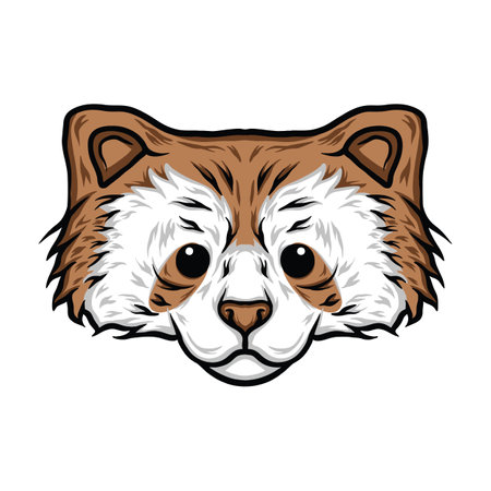 Raccoon Vector Logo animal Design illustrationのイラスト素材