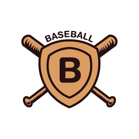 baseball Logo Esport Vector Design badge illustration Symbol Iconのイラスト素材