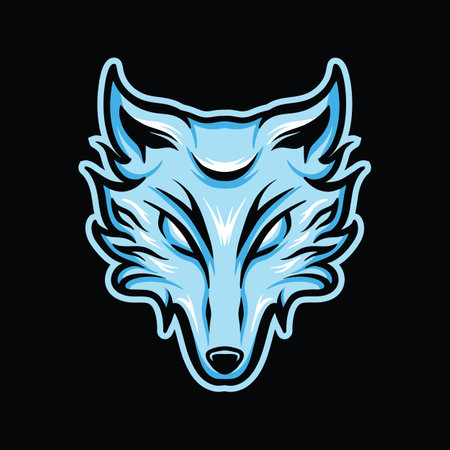 Wolf Mascot Vector Logo Design Illustration