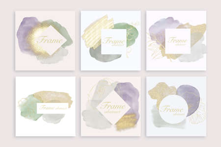 Templates for social media posts in an abstract style