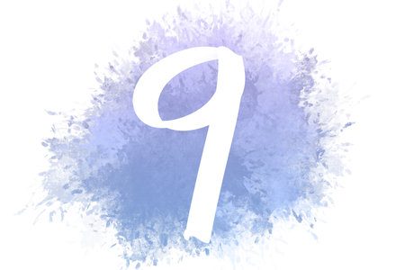 handwritten alphabet with watercolor texture. Watercolor stains with letters of the alphabet.の写真素材