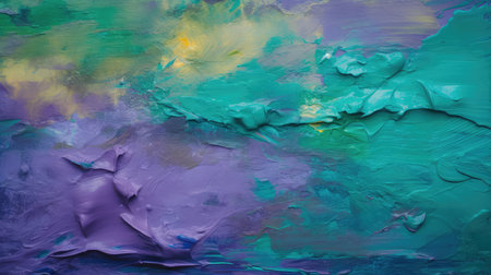 Abstract colorful oil painting on canvas. Oil paint texture with brush and palette knife strokes....
