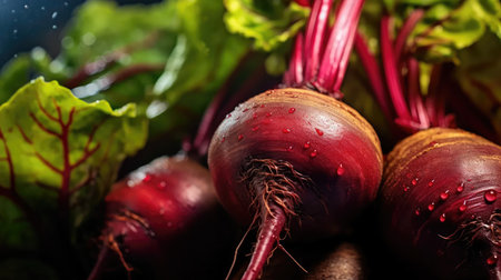 Freshly harvested fruits and vegetables with beautiful and fresh colors. Healthy organic cropsの写真素材