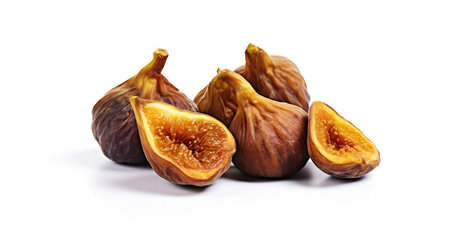 image on white background of nutsの写真素材