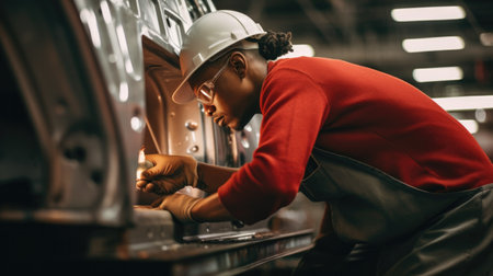 Man working in auto mechanics