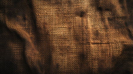 Rustic jute fabric background for decorationの写真素材