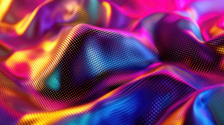 neon colored metallic fabric