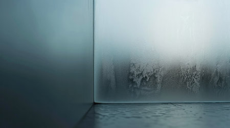 water fogged glassの写真素材