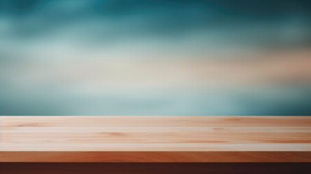 Wooden podium to present products