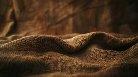 Rustic jute fabric background for decorationの写真素材