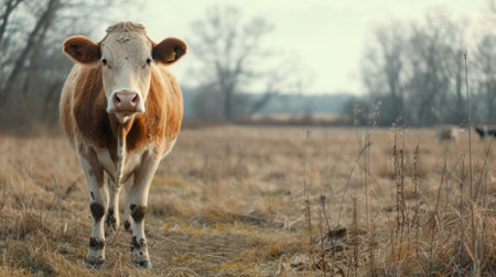 cow in a natural environmentの写真素材