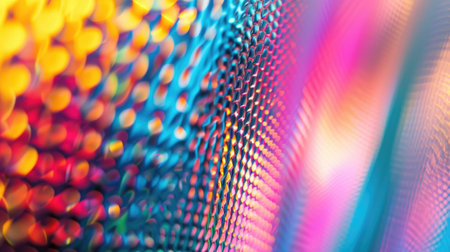 neon colored metallic fabricの写真素材