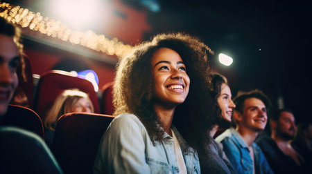 young people from different cultures having fun in groupsの写真素材