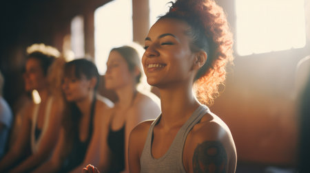 young people from different cultures having fun in groupsの写真素材