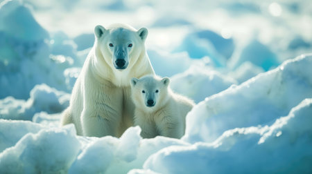 Polar bear in a natural environment