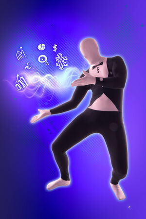 man mime present business symbolsの写真素材